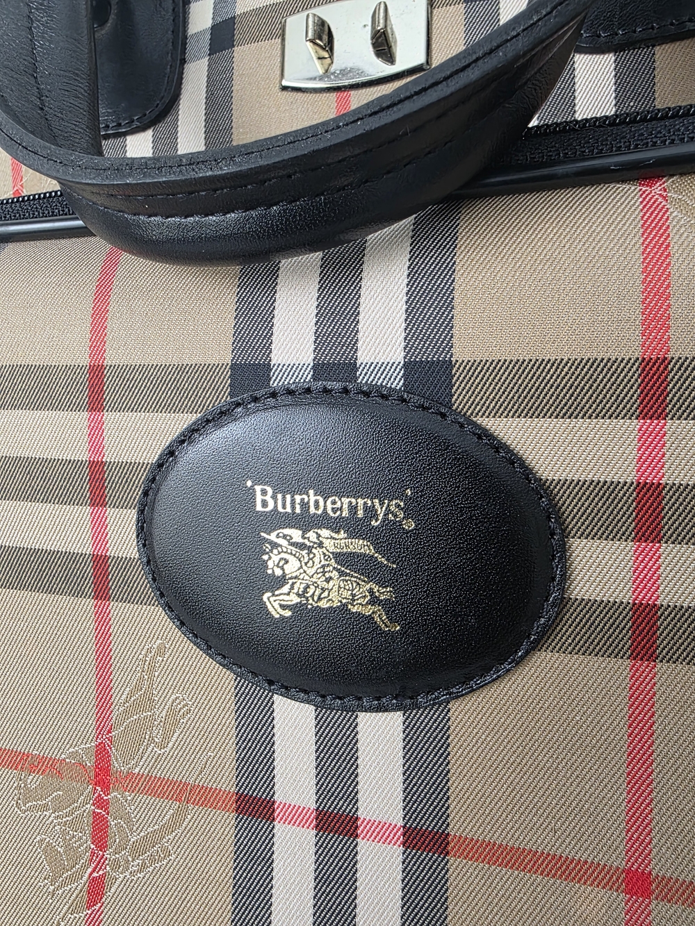 Auth Burberry Nova Check Garment Travel Bag - Picture 5 of 12